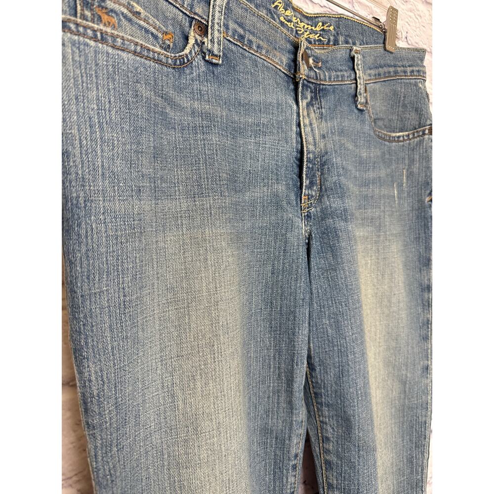 Abercrombie & Fitch Stretch Cropped & Cuffed Women's Jeans Sz 10, 22" Inseam - Picture 3 of 4